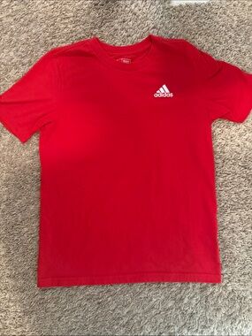 Adidas Red Boys TShirt Medium 10/12